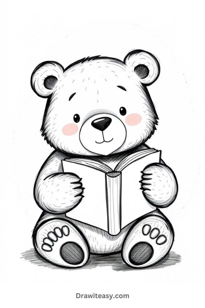 Bear Reading a Book