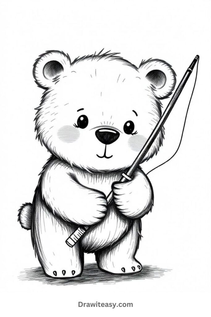 Bear with a Fishing Rod