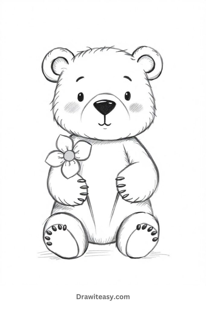 Bear with a Flower