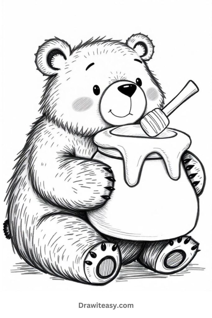 Bear with a Honey Pot