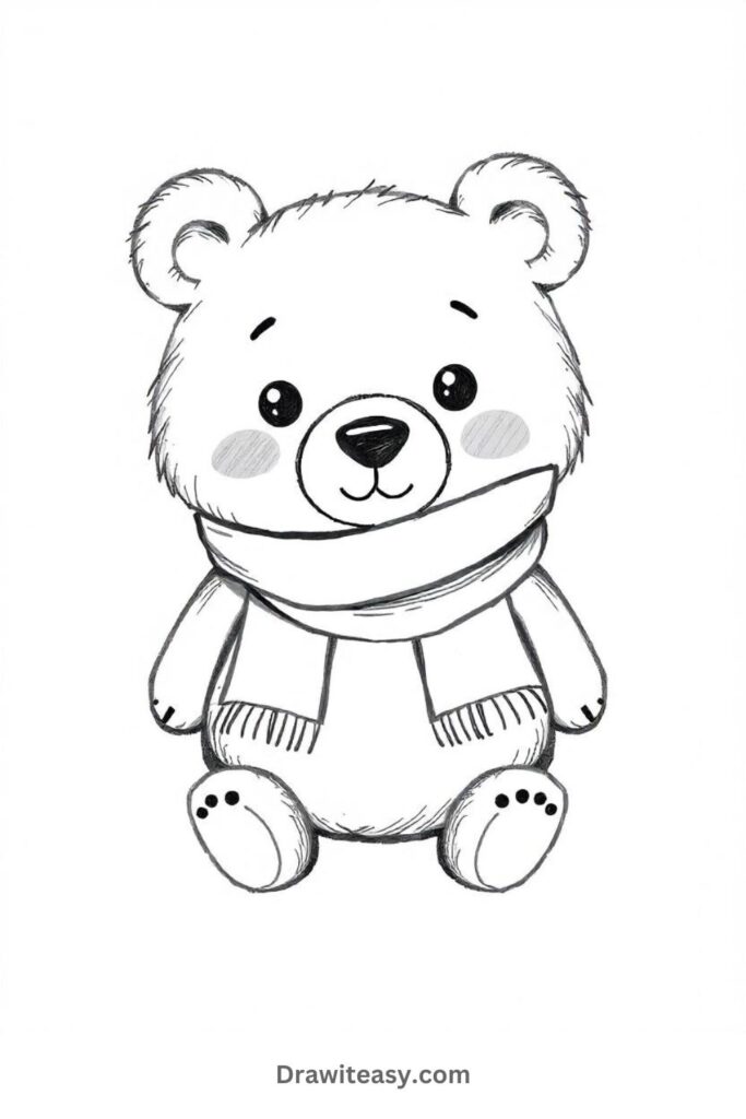 Bear with a Scarf