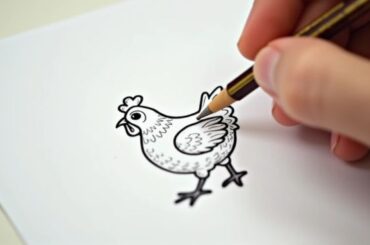 Cute Chicken Drawing Ideas