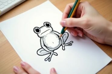 Cute frog Drawing Ideas