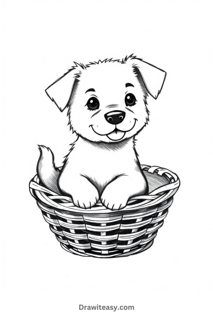 Dog in a Basket