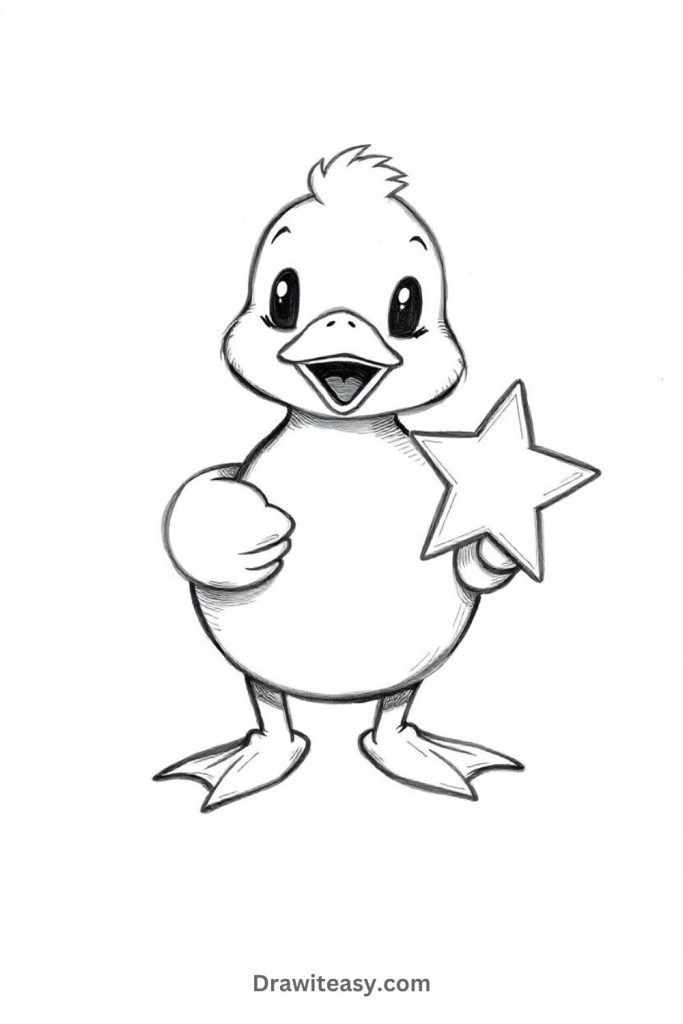 Duck Holding a Star