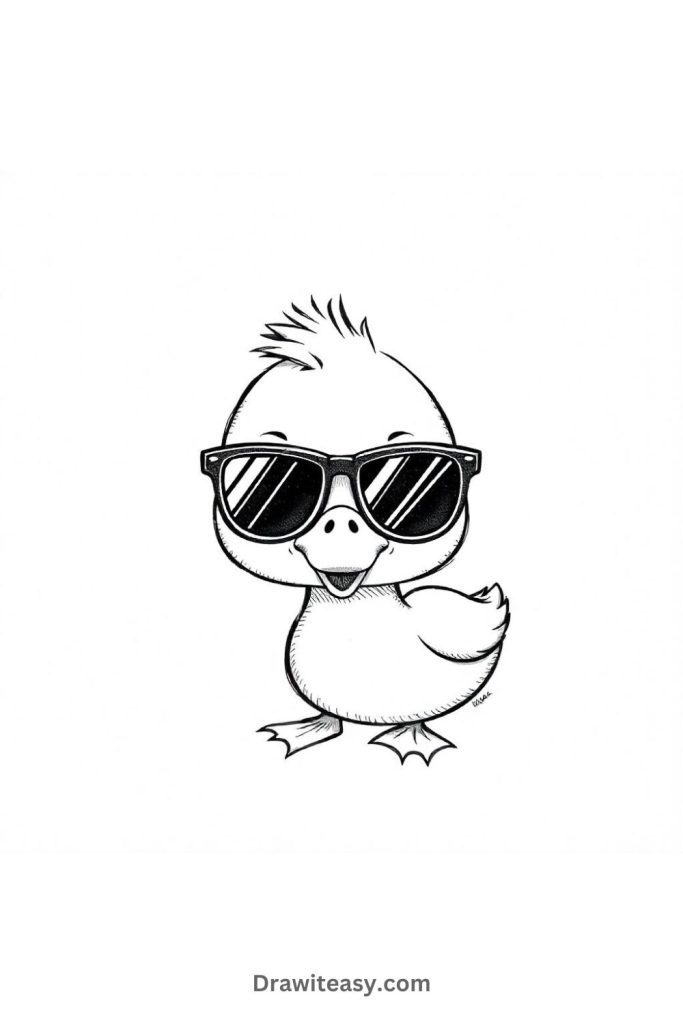 Duck with Sunglasses