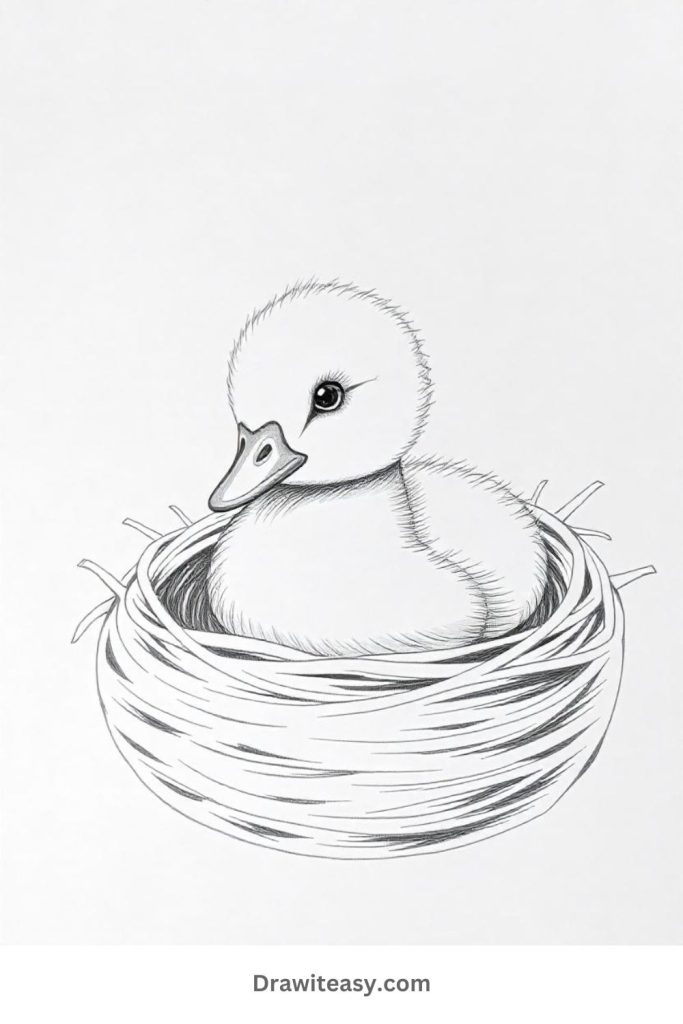 Duckling in a Nest