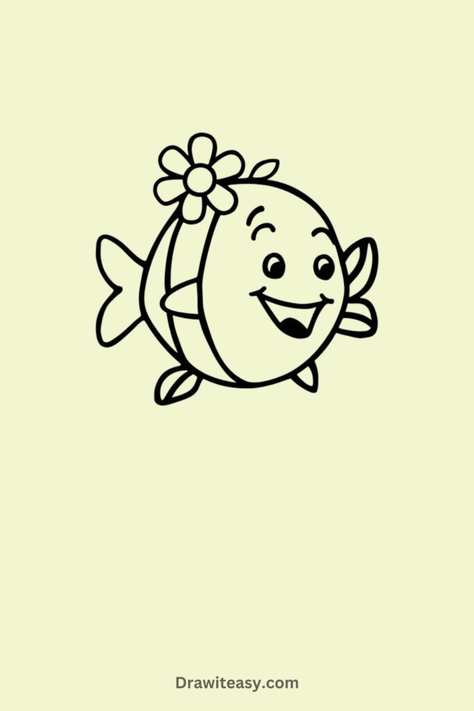 Fish With a Flower on Its Head