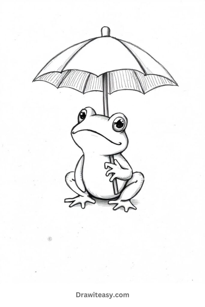 Frog Under an Umbrella