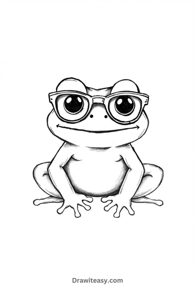 Frog Wearing Glasses