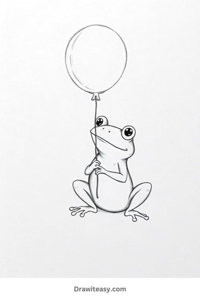 Frog with a Balloon