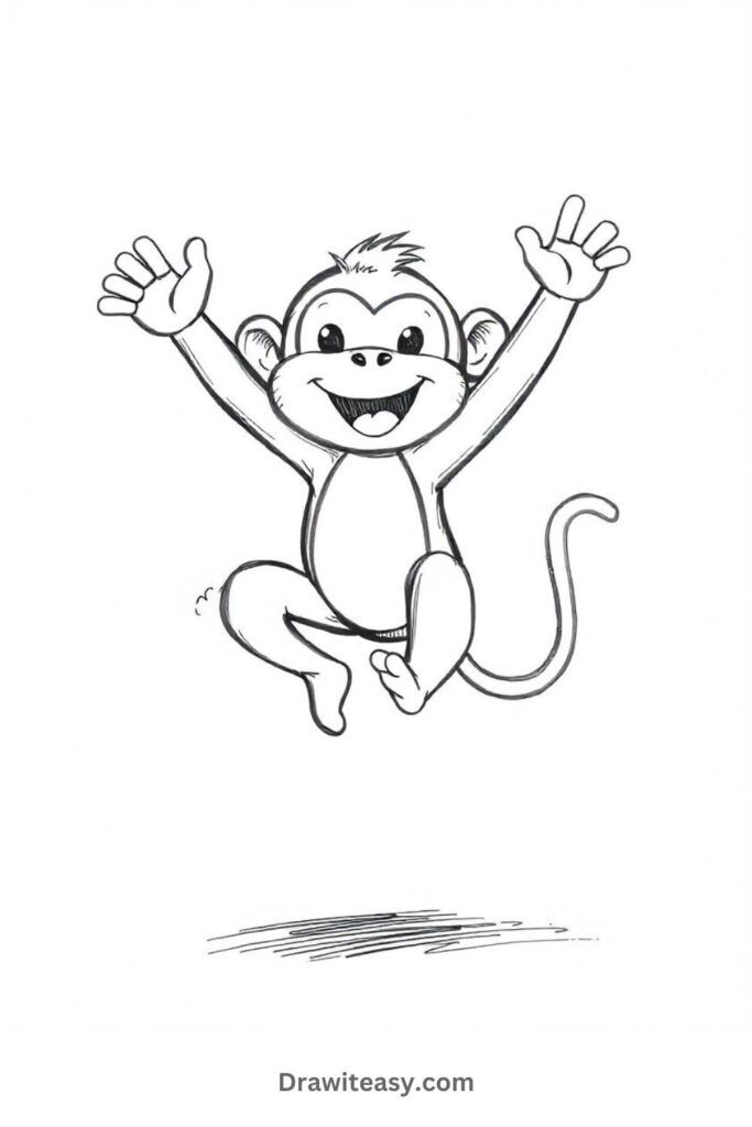 Happy Monkey Jumping