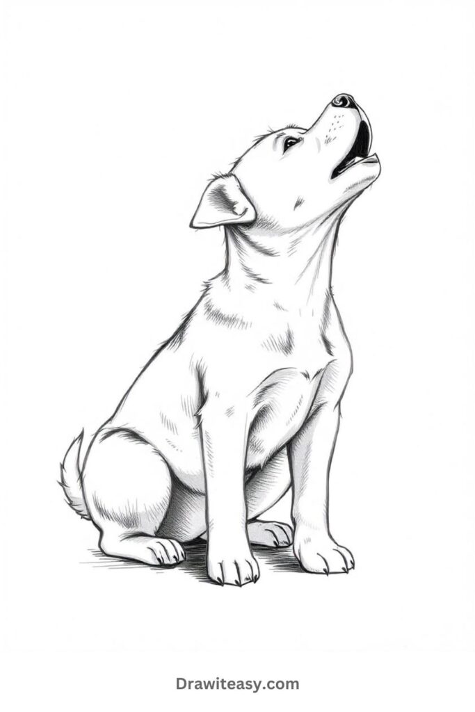 30 Cute Easy Dog Drawing Ideas - Draw It Easy