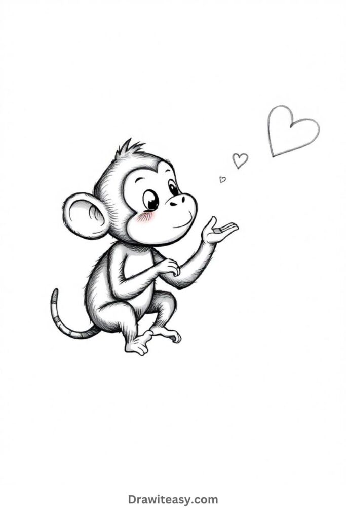 Monkey Blowing a Kiss