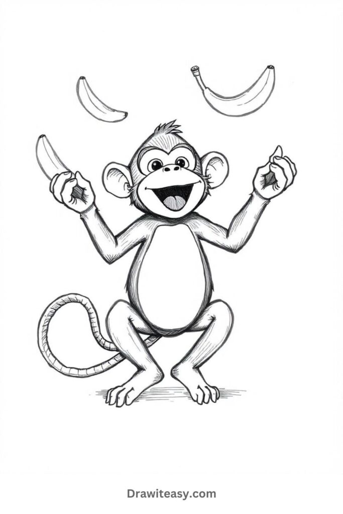 Monkey Juggling Bananas