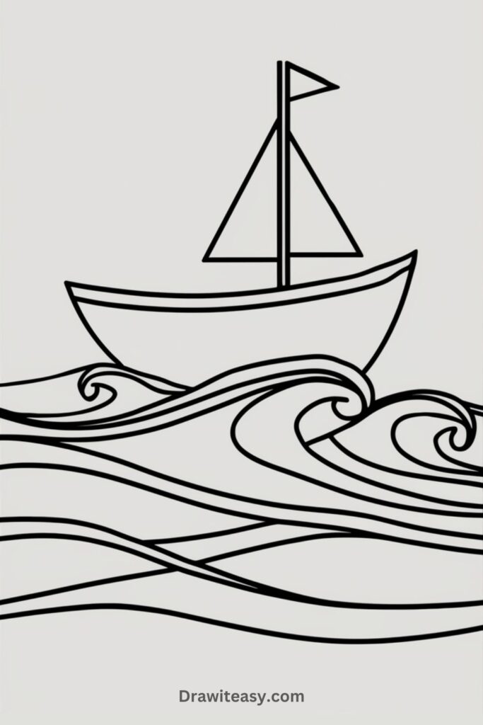 Simple Boat on Waves