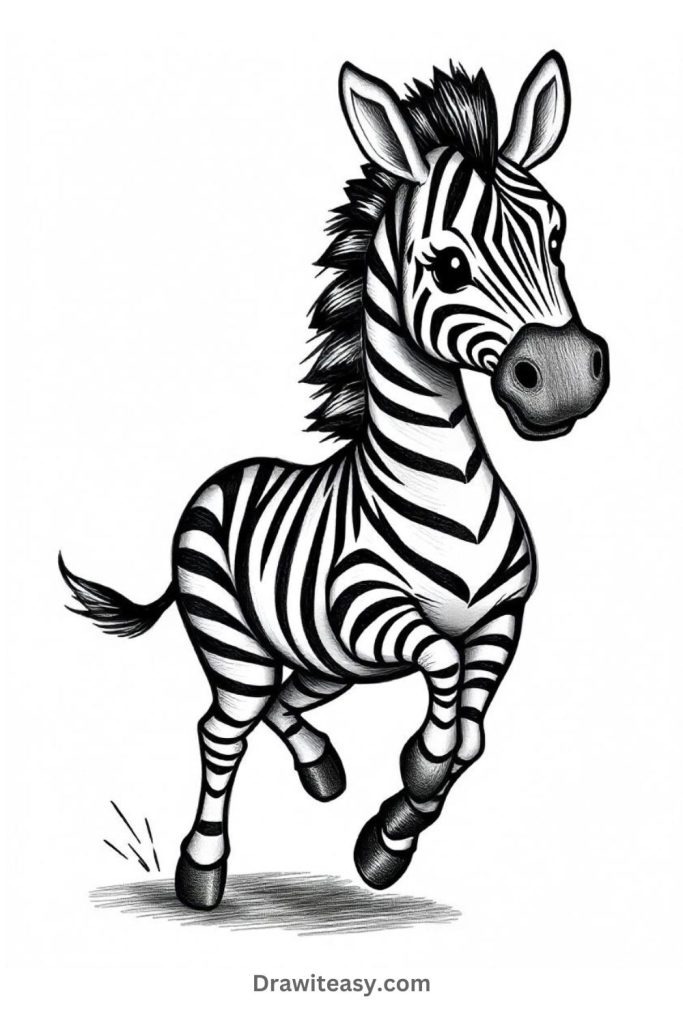 Trotting Zebra