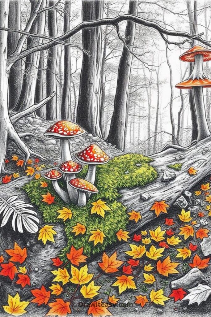 Mushrooms in the Forest (4)