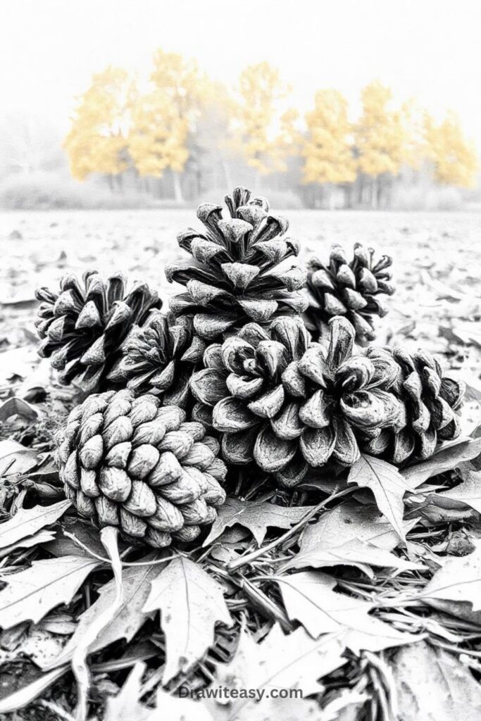 Pine Cones on the Ground (2)