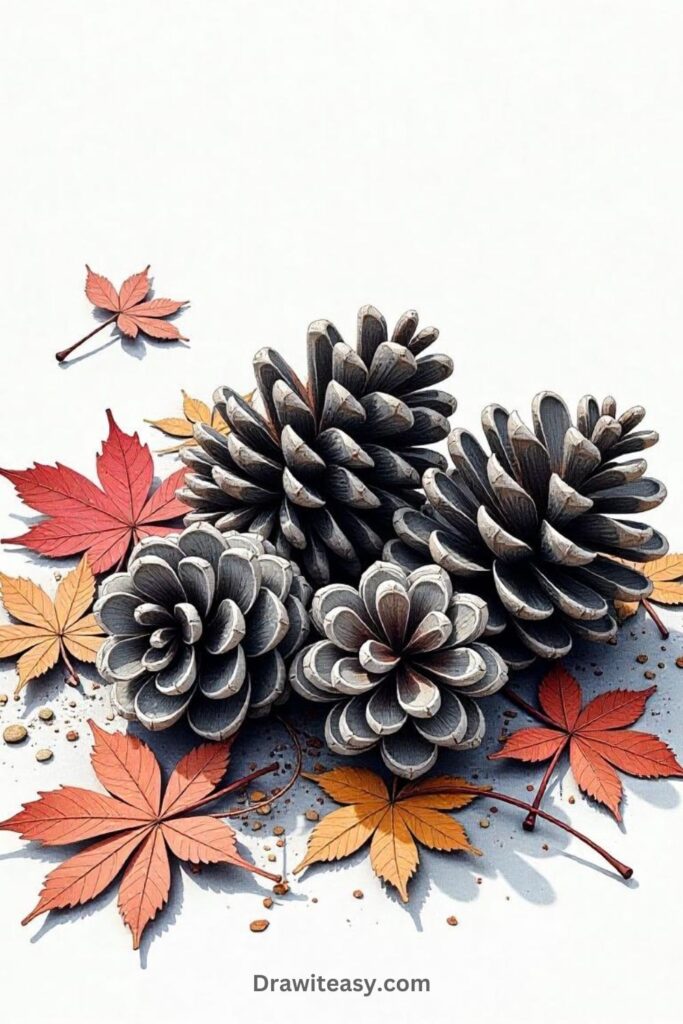 Pine Cones on the Ground (3)