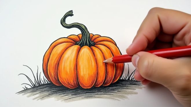 Pumpkin Drawing Ideas