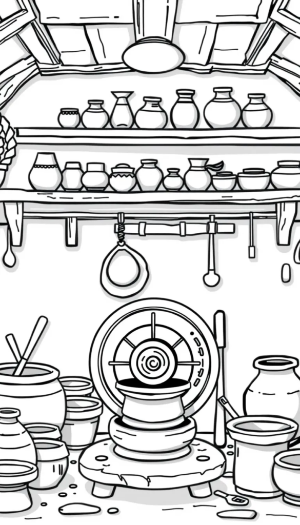 A Rustic Pottery Workshop