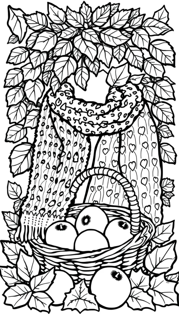 Autumn Leaves and Knitted Scarves