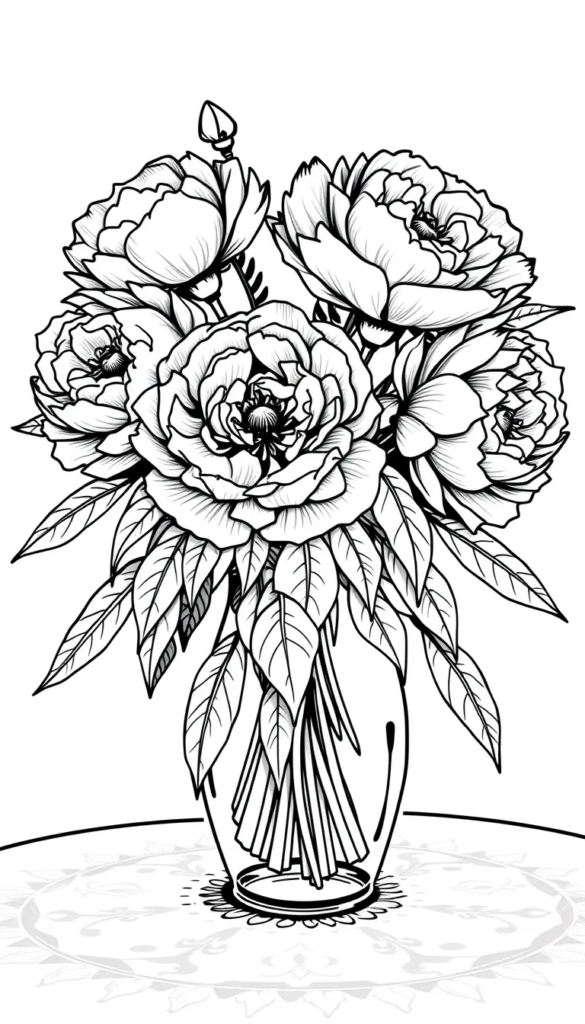 Peonies in a Vase