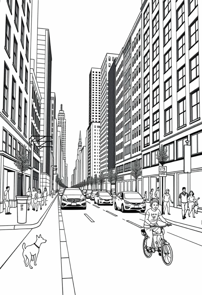 Busy City Life