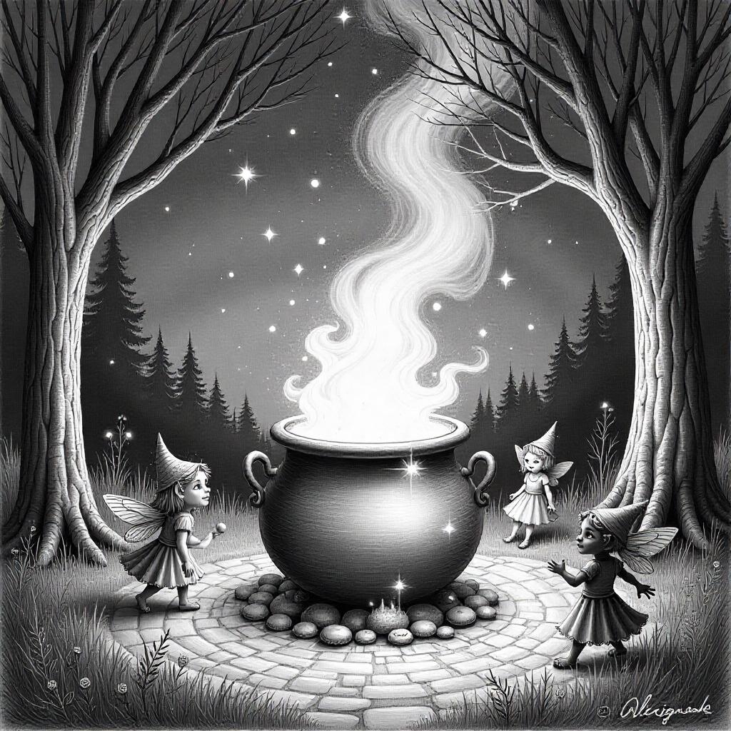 Cauldron Bubbling with Magic