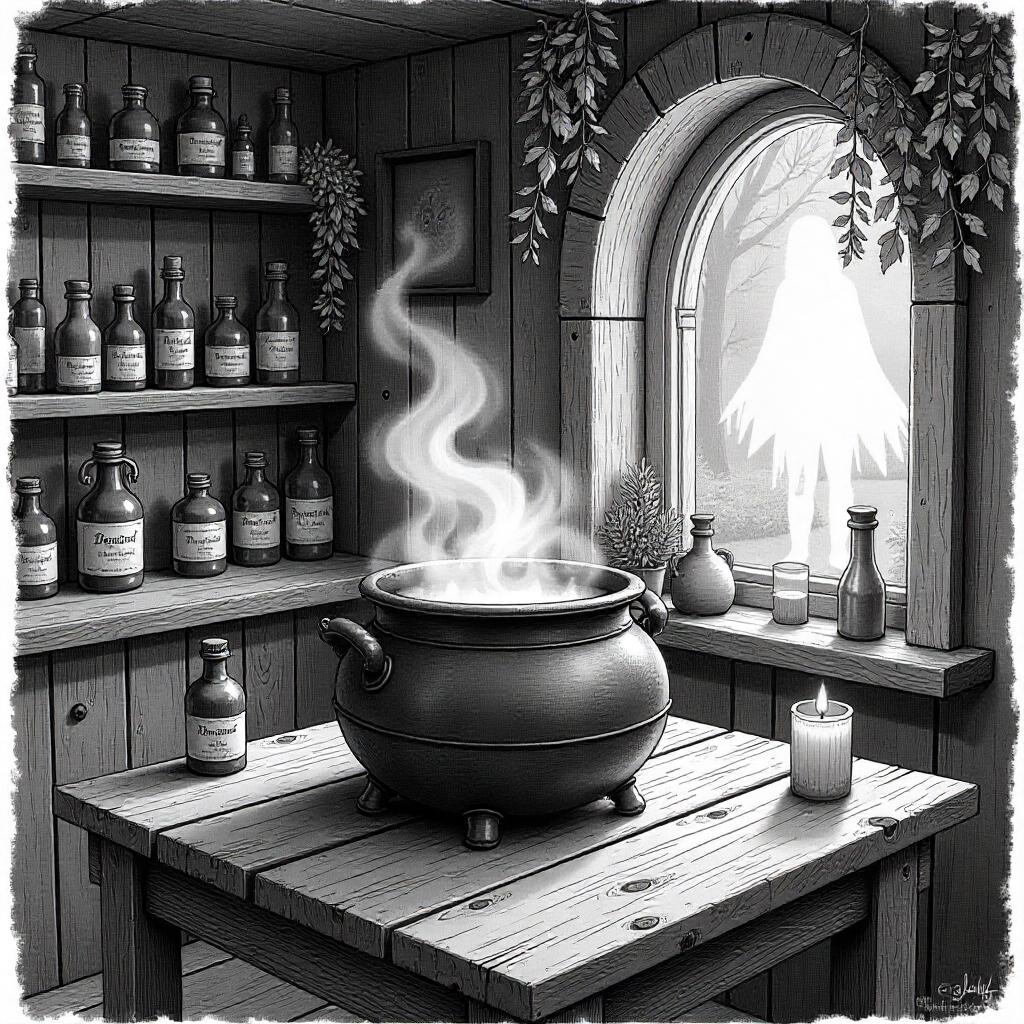 Cauldron Bubbling with Magic