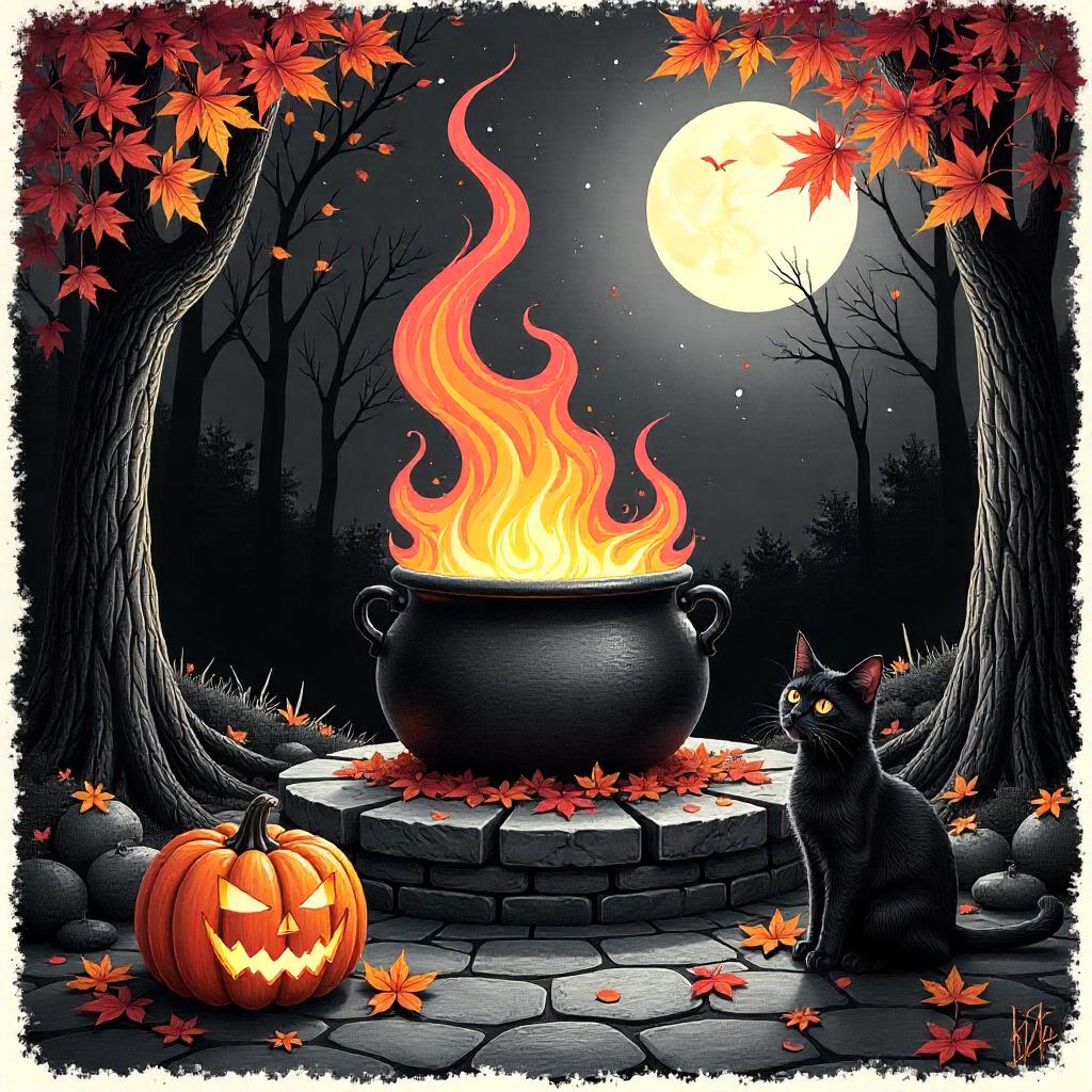 Cauldron Bubbling with Magic