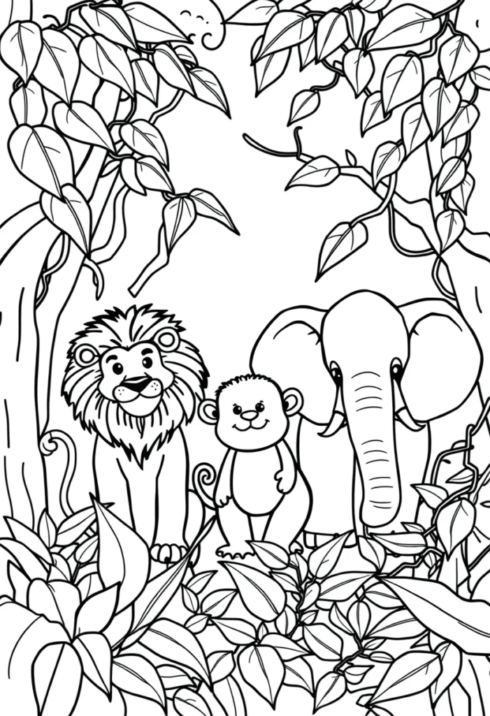 Cute Animals in the Jungle