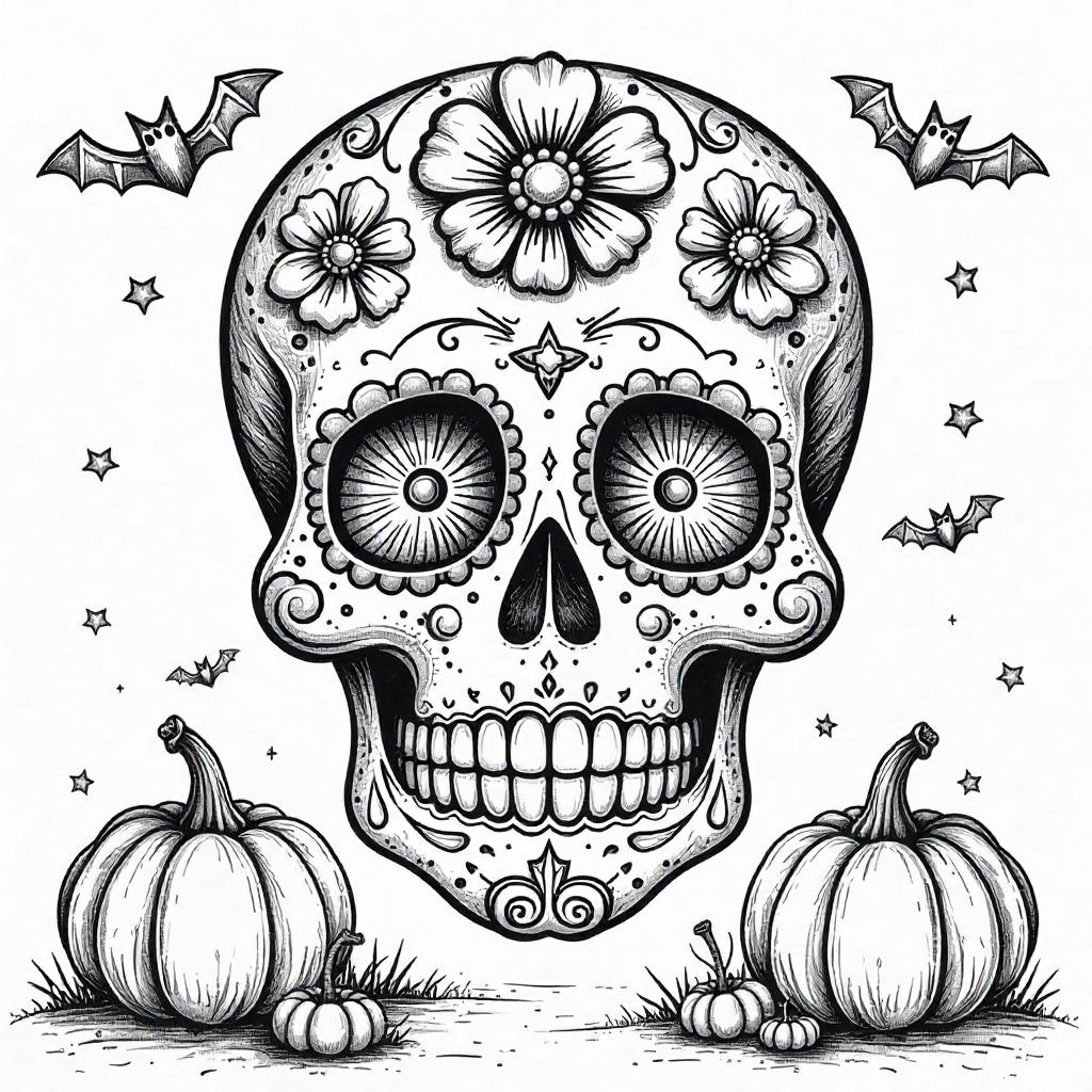Day of the Dead Sugar Skull