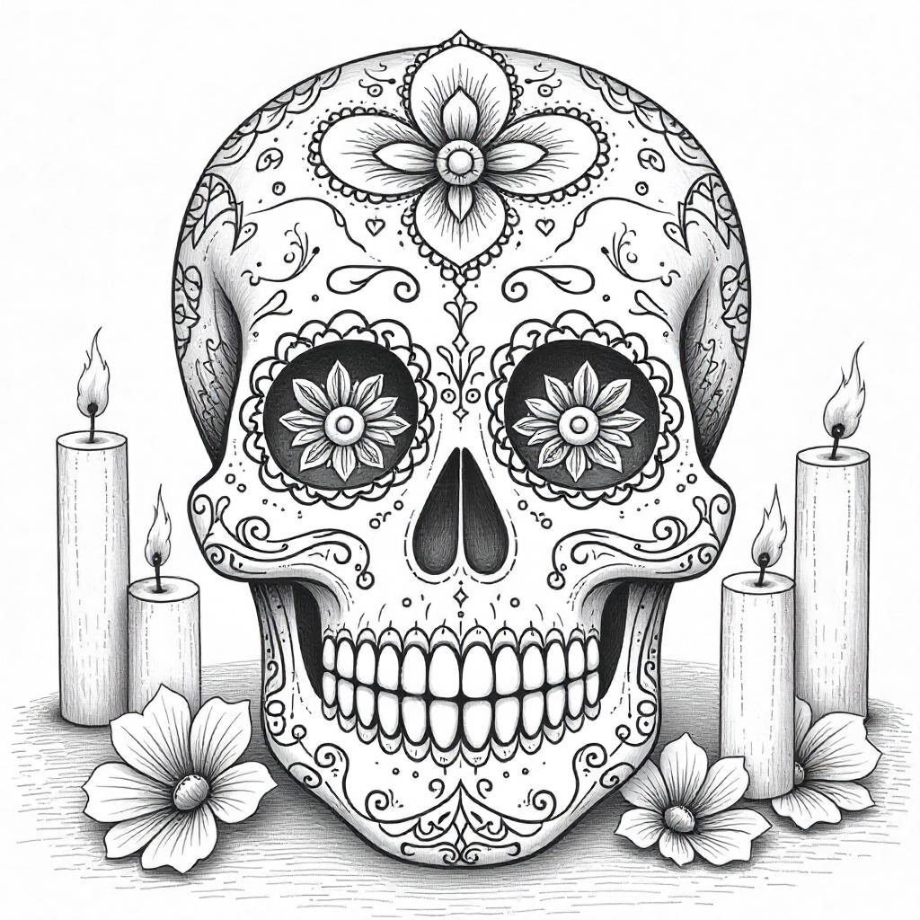 Day of the Dead Sugar Skull
