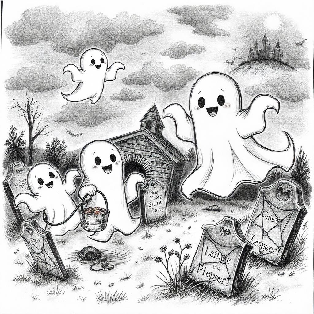 Friendly Ghosts Floating Around