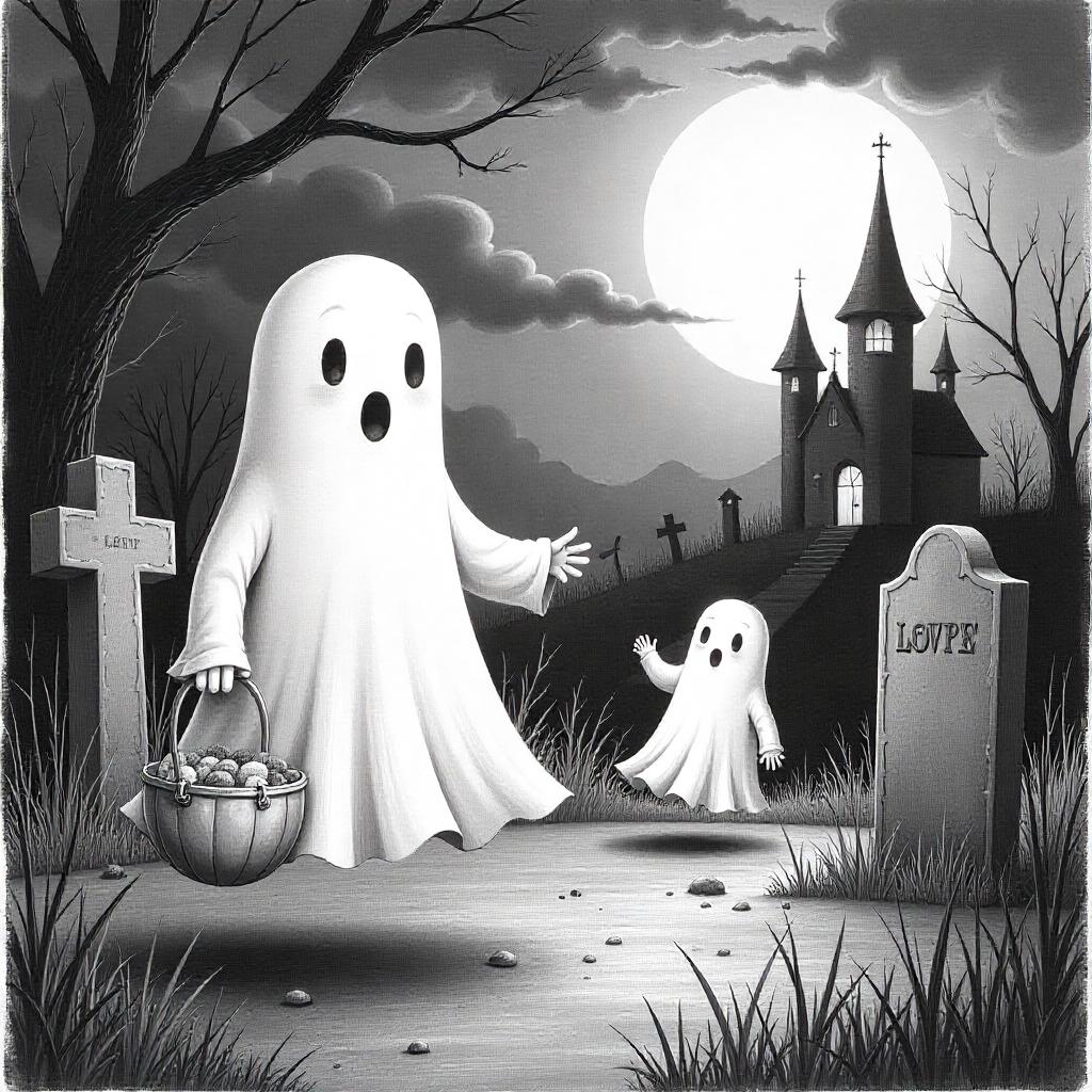 Friendly Ghosts Floating Around