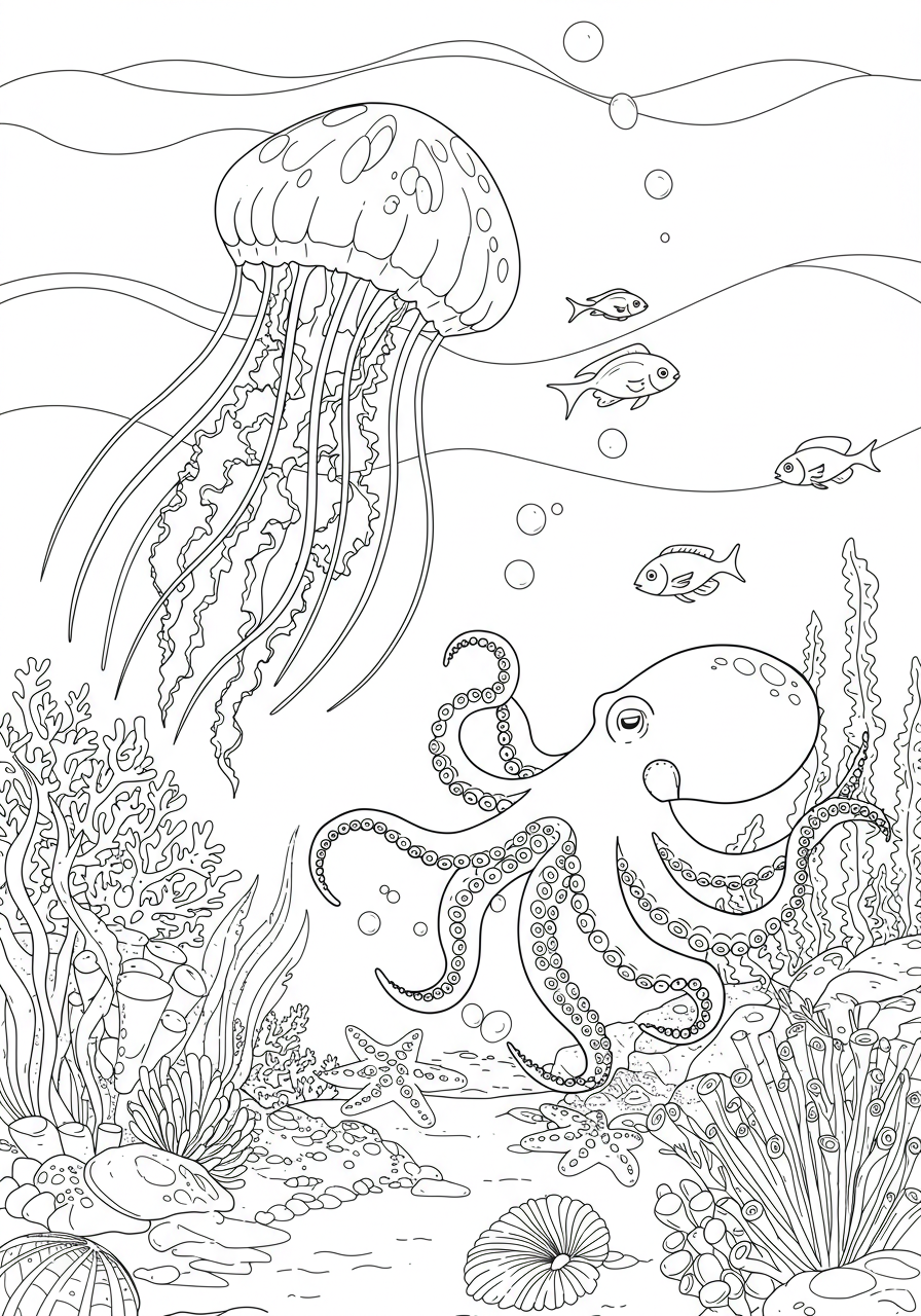 Ocean Life Illustrations
