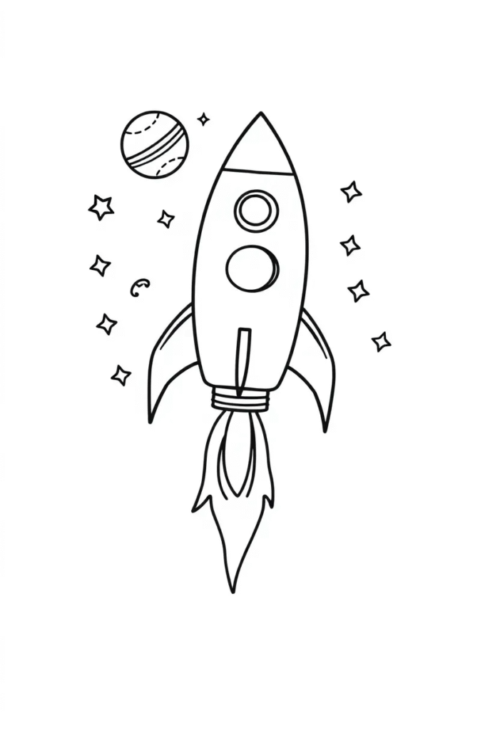 Rocket in Space