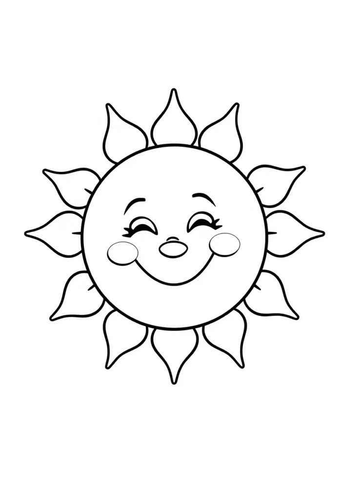 Smiling Sun with Clouds