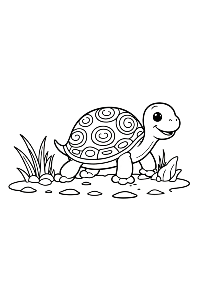Smiling Turtle in Nature