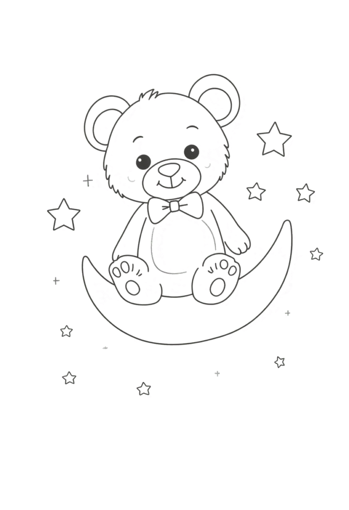 Teddy Bear on the Moon