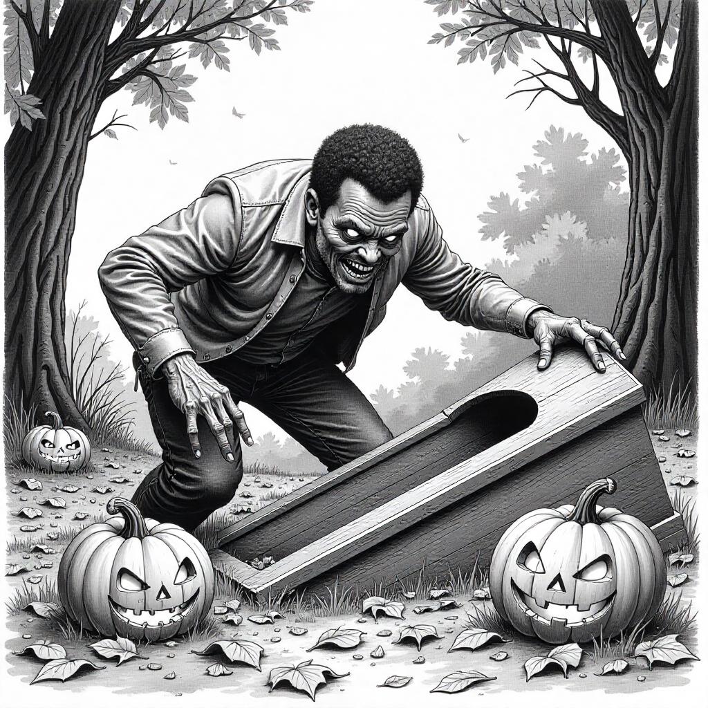 Zombie Rising from the Ground