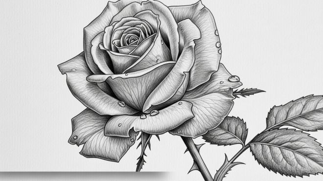 Beautiful Rose Drawing Ideas Anyone Can Try Today
