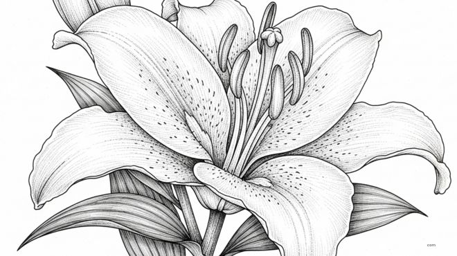 Easy Lilly Drawing Ideas for Beginners Who Love Soft, Beautiful Art