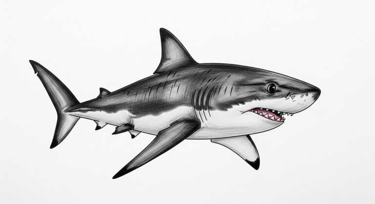 shark drawing ideas