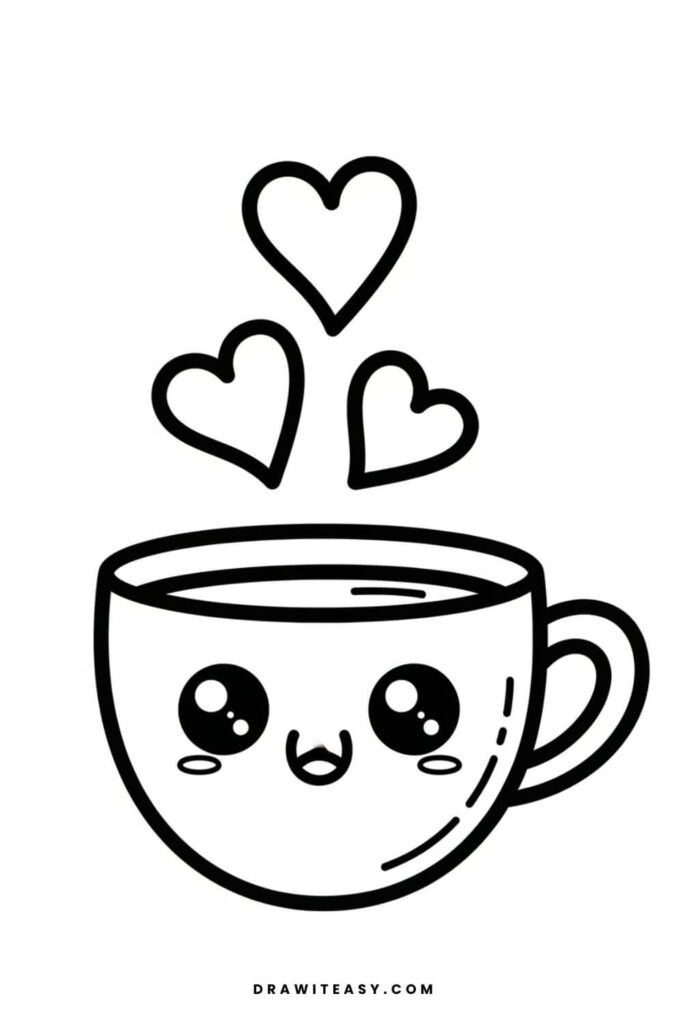 Coffee Cup with Eyes