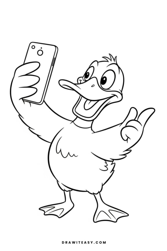 Duck Taking a Selfie