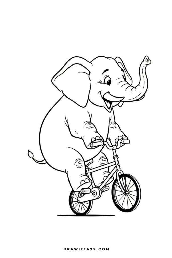 Elephant Riding a Bicycle