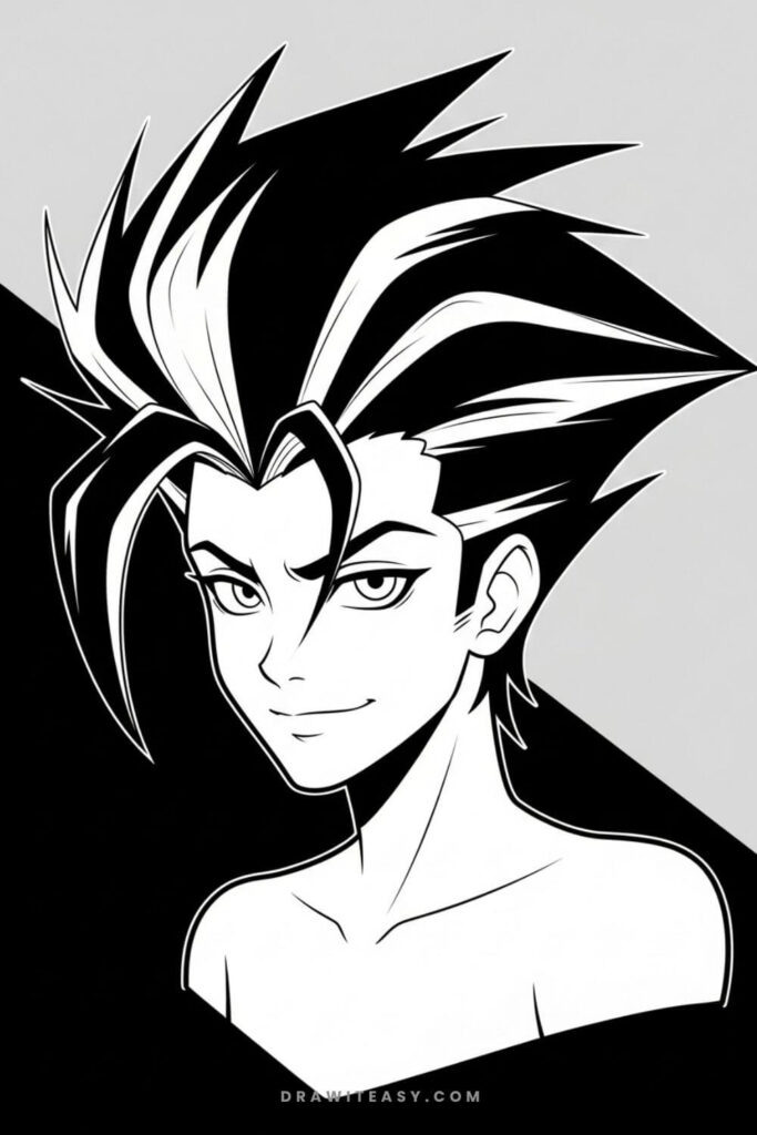 Stylized Cartoon Hair